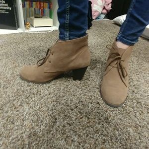 Brown booties
